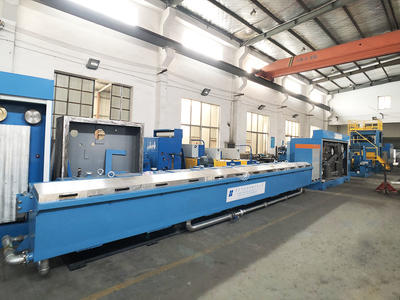 HXE-450/13DL Copper rod breakdown machine with annealer,coiler and double spoolers
