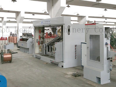 HXE-13DT Large-intermediate copper wire drawing machine with annealer, single spooler, coiler