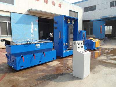 HXE-17DST Intermediate copper wire drawing machine with annealer and single spoooler